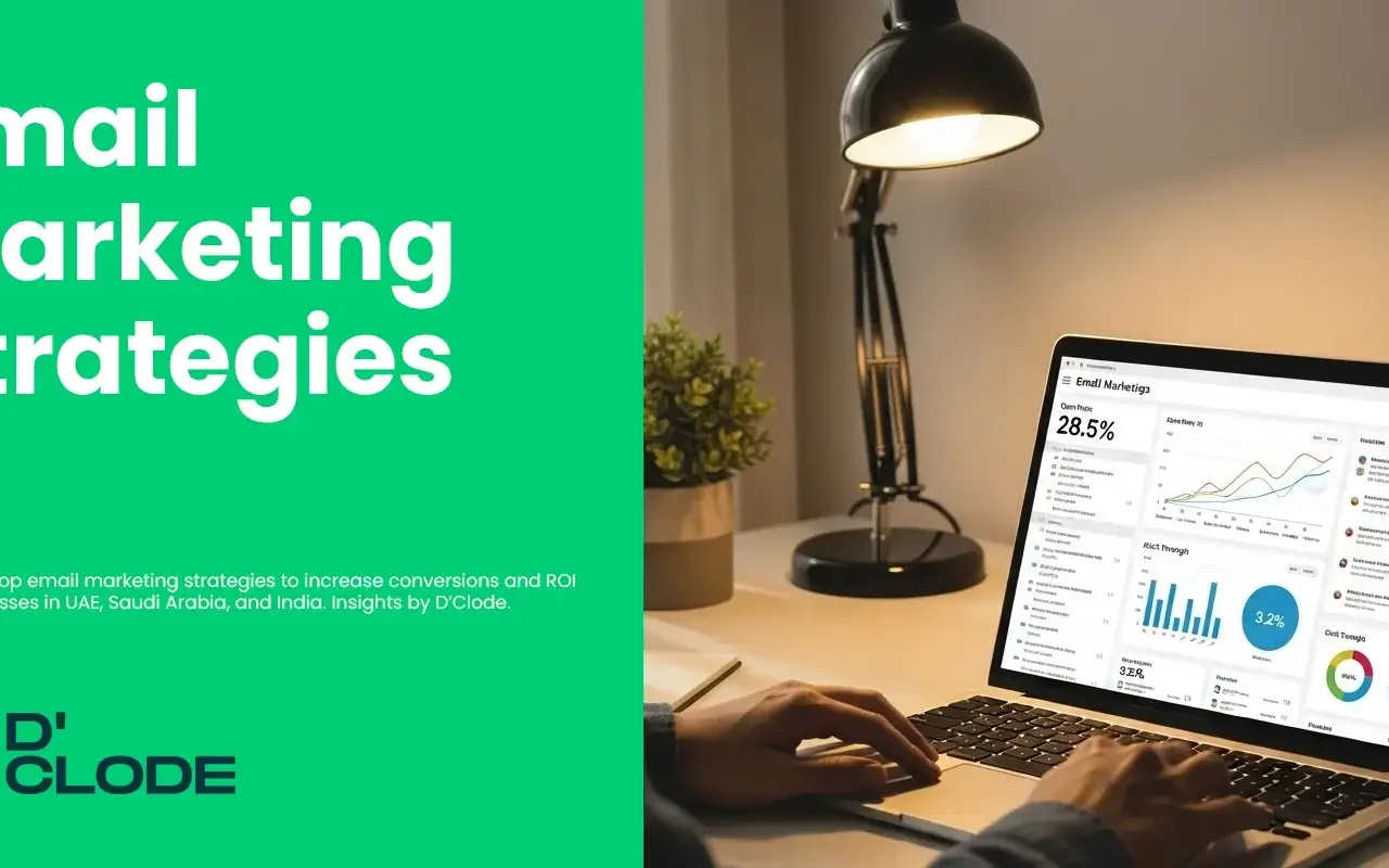 D’Clode email marketing team designing personalized campaigns for businesses in UAE, Saudi Arabia, and India