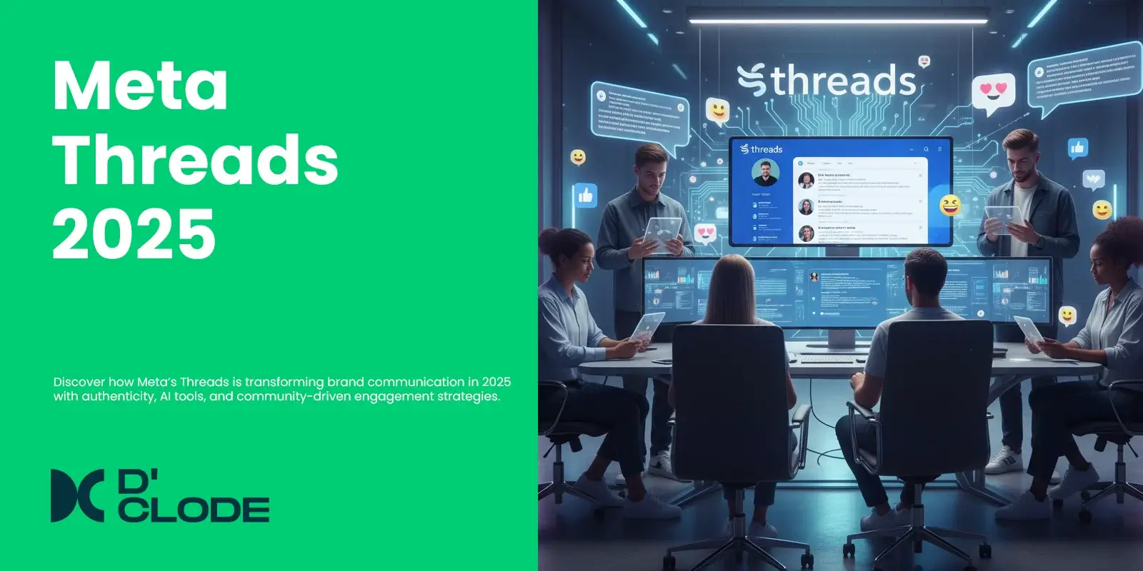 Marketers engaging with followers on Meta Threads app interface