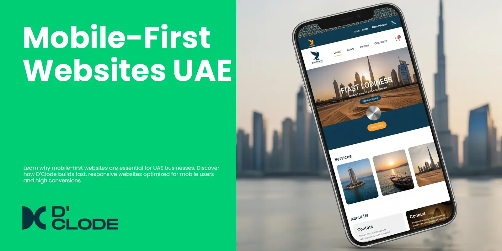 mobile-first website design in UAE