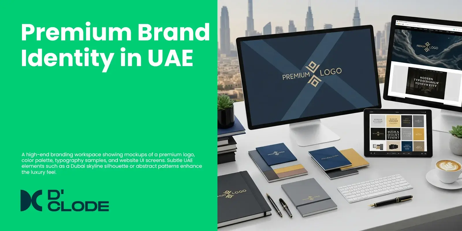 premium brand identity in UAE